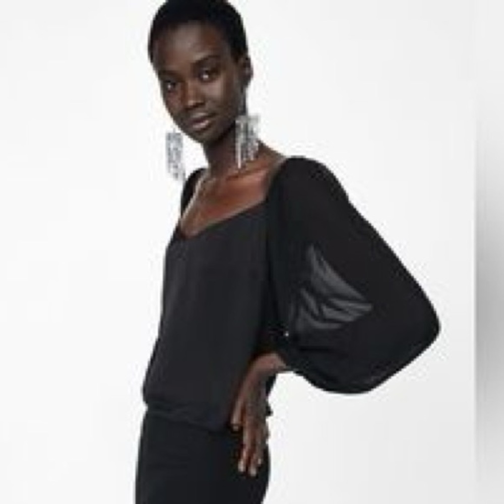 NWT Zara Black Blouse, XS